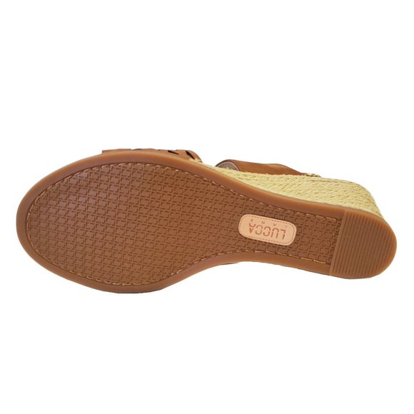 Lucca Lane Haldene Leather Wedge Sandal - Picture 7 of 10